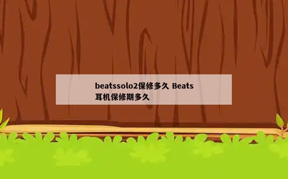 beatssolo2保修多久 Beats耳机保修期多久